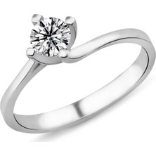 Harem Altın 0.62 Karat E Renk Hrd Sertifikalı Pırlanta Tektaş Yüzük Pr230