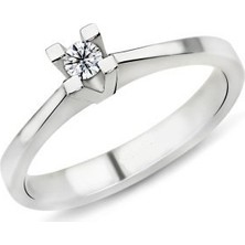 Harem Altın 0.18 Karat D Renk Pırlanta Tektaş Yüzük Pr240