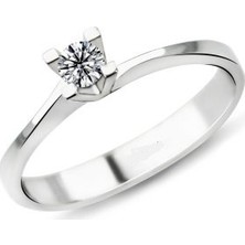 Harem Altın 0.27 Karat F Renk Pırlanta Tektaş Yüzük Pr325