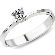 Harem Altın 0.26 Karat E Renk Pırlanta Tektaş Yüzük Pr395