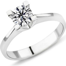 Harem Altın 0.80 Karat D Renk Hrd Sertifikalı Pırlanta Tektaş Yüzük Pr429