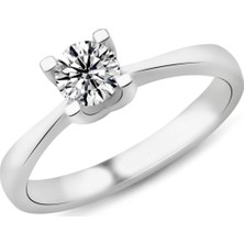 Harem Altın 0.41 Karat E Renk Hrd Sertifikalı Pırlanta Tektaş Yüzük Pr488