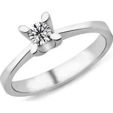 Harem Altın 0.29 Karat G Renk Pırlanta Tektaş Yüzük Pr65