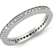 Harem Altın 18 Ayar Altın 0.35 Ct Pırlanta Tam Tur Yüzük Rmy301