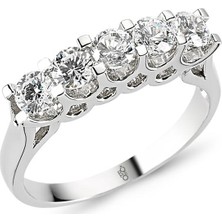 Harem Altın 18 Ayar Altın Pırlanta 0.90 Ct Beştaş Yüzük Rmy510