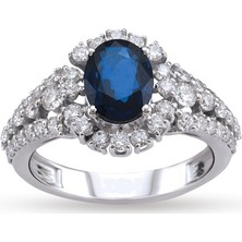 Harem Altın 2.16 Ct Pırlanta Safir Yüzük RTY121