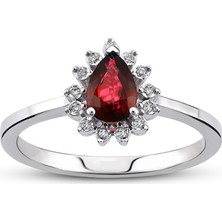 Harem Altın 0.52 Ct Pırlanta Yakut Yüzük Rty30