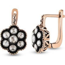 Harem Altın 0.40 Ct Elmas Zümrüt Küpe Ek22