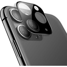 Case 4U Apple iPhone 11 Pro Max Kamera Lens Koruma Camı Gümüş