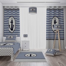 Cici Çizgili Denizci Erkek Çocuk Tasarımsı 80 x 150 cm