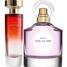 Avon Alpha 50 ml Kadın Edp+Avon Viva La Vita 50 ml Kadın Edp