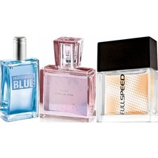 Avon Fullspeed 30 ml Erkek Edt+Avon Individual Blue 100 ml Erkek Edt+Avon Viva La Vita 30 ml Kadın Edp