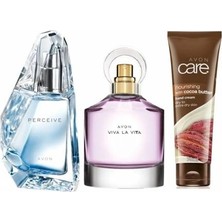 Avon Perceive 50 ml Kadın Edp+Avon Viva La Viya 50 ml Kadın Edp+Avon 75 ml El Kremi