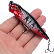 Balık Avcısı Balıkavcısı Büyük Popper Yapay Balık Yem Lures 9.5 cm 12G 3D Gözler Yem Topwater Crankbait Wobblers