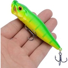 Balık Avcısı Balıkavcısı Büyük Popper Yapay Balık Yem Lures 9.5 cm 12G 3D Gözler Yem Topwater Crankbait Wobblers