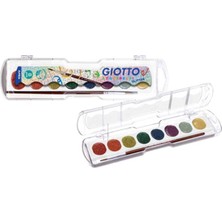 Giotto Simli Sulu Boya 8'li Renkli Boyalar Seti Ölçülerle Eğlenceli Sanat Deneyimi