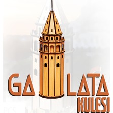 Pershang Galata Kulesi 63 Parça 3D Ahşap Puzzle