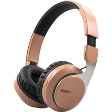 Snopy SN-34BT COSY Mobil Telefon Uyumlu Bluetooth Kablosuz Mikrofonlu Kulaklık - Rose Gold