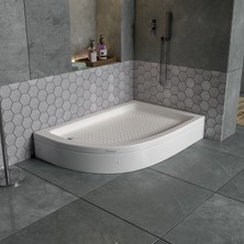 Dbbanyo Sağ Asimetrik Duş Teknesi Panelli 80*100*20 cm
