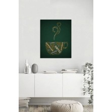 Tablosan Kahve Fincanı Dekoratif Kanvas Tablo