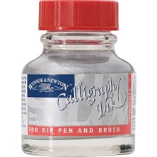 Winsor & Newton Calligraphy Ink Kaligrafi Mürekkebi 30 ml. Metallic Silver