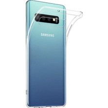 Ehr. Samsung Galaxy S10 Plus Ultra İnce Soft Şeffaf TPU Silikon Kılıf + Nano Ekran Koruyucu Cam Şeffaf