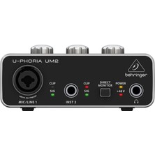 Behringer U-Phoria Studio Stüdyo Kayıt Paketi C-1 Kondenser Mikrofon + Um2 Ses Kartı + HPS5000 Stüdyo Kulaklık
