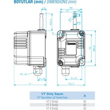 Emas Vt Vinç Tur Swıtch - 2 Swıtch - 1/100 Tur - VT2100