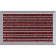 Arfen Halı Üst Yüzeyli Alüminyum Kırmızı Paspas 60 x 90 cm