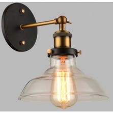 Mylight Retro Kafes Aplik Siyah Çap  23 cm