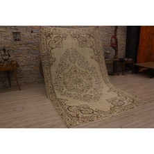 Sempati Halı El Dokuma Halı Naturel Eskitme Vintage Halı 2351