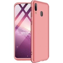 CoverZone AYS100 Samsung Galaxy A10S 3 Parça 360 Soft Hard Koruma Kılıfı - Bakır