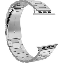 CoverZone Apple Watch Için 42-44 mm Metal Çelik Kayış