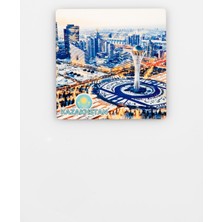 Dünyadan Hediyeler Kazakistan Temalı Ahşap Bardak Altlığı