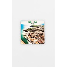 Dünyadan Hediyeler Nijerya Temalı Ahşap Bardak Altlığı