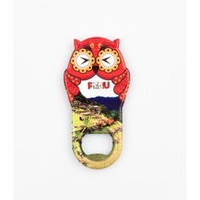 Dünyadan Hediyeler Peru Temalı Baykuş Magnet Kapak Açacak