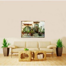 Tablosan  Akdeniz Evleri Fotoğraf Kanvas Tablo