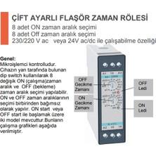 Kael Ke-Drn1 Multi Zamanlı Çift Zaman Ayarlı Flaşör Röle On Start
