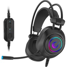 Rampage RM-K19 Raging Plus Siyah USB 7.1 RGB Oyuncu Mikrofonlu Kulaklık