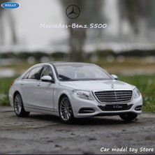 Welly 1/24 Ölçek Mercedes-Benz S Class Model Araba Beyaz