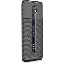 Gpack Oppo Reno 2z Negro Karbon Dizayn Silikon Kılıf Siyah