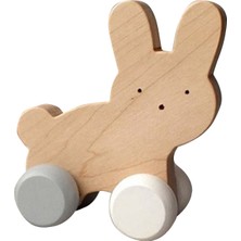Cocco Ahşap Tekerlekli Oyuncak Tavşan