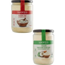 Wefood Badem Unu 350 gr + Organik Hindistan Cevizi Unu 320 gr