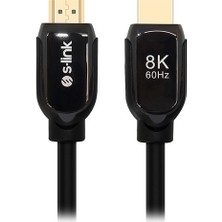 S-link SL-H8K01 HDMI 1.5m 8K 60Hz 4K 120Hz Ultra HDR 2.1V 7680P Metal Kılıflı Kablo