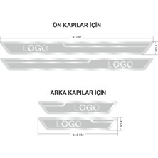 Opel Gümüş Kapı Eşiği, Kapı Karşılama 4'lü Set