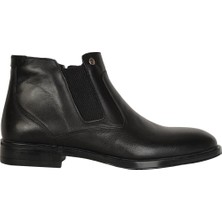Pierre Cardin 1195865 Siyah  Deri Bağsız Erkek Bot Ayakkabı