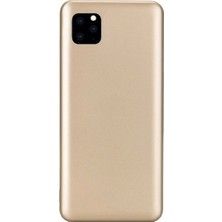 Microcase Apple iPhone 11 Pro Max Premium Matte Silikon Kılıf Gold