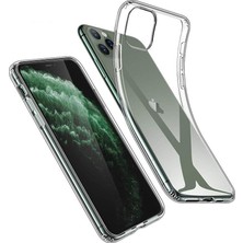 Microcase Apple iPhone 11 Pro Max Ultra İnce 0.2 mm Soft Silikon Kılıf Şeffaf