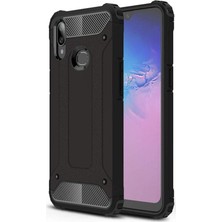 Microcase Samsung Galaxy A10s King Serisi Armor Perfect Koruma Kılıf Siyah