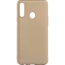 Microcase Samsung Galaxy A20s Premium Matte Silikon Kılıf Gold